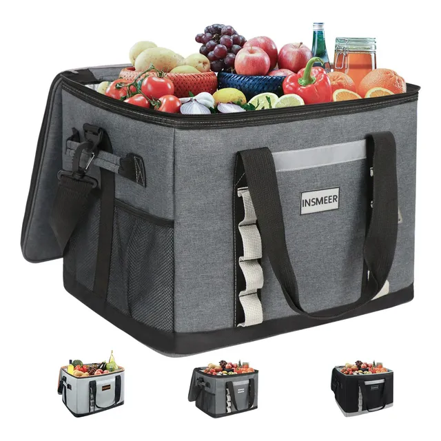 Hielera 48 L Bolsa Térmica Portatil 65 Latas Impermeable Color Dark Gray
