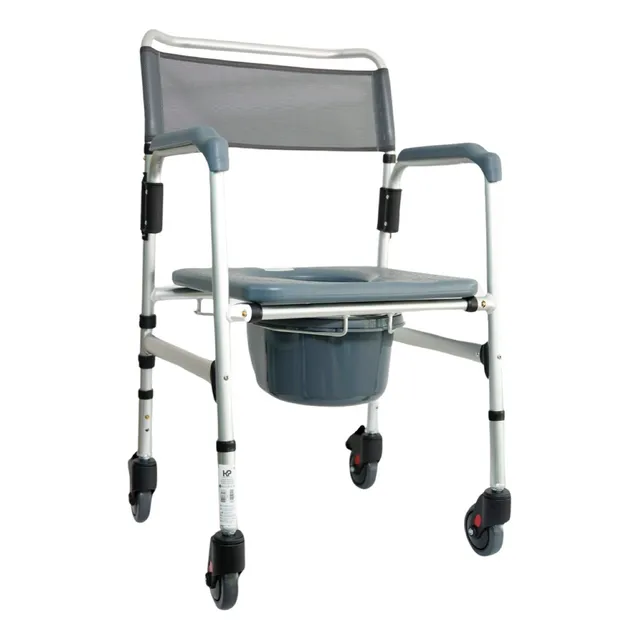 Silla Ayuda Sanitaria Silla Pato Con Ruedas En Aluminio 