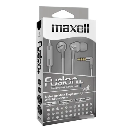 Maxell Audifo Fusion+ Fus-9 C/microf Silver Color Gris