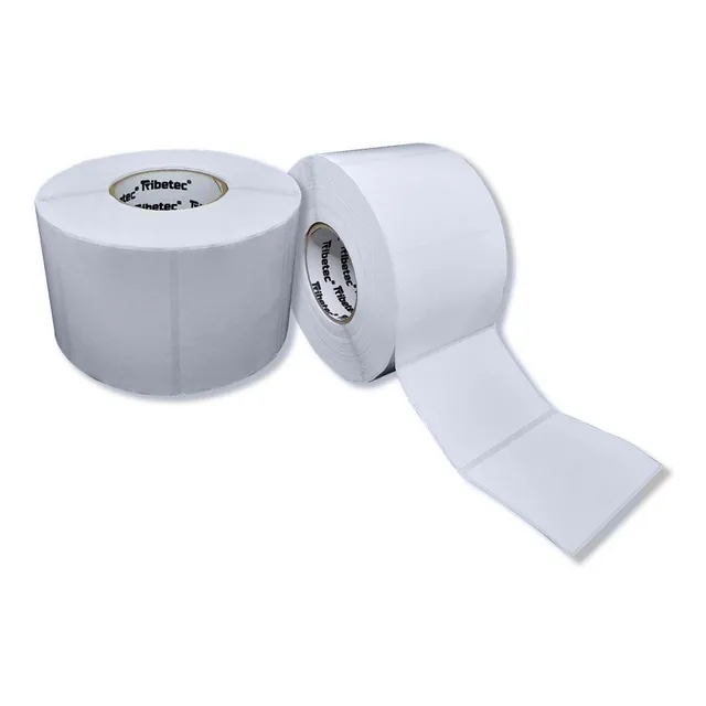 Etiqueta Bopp Plástica 4x3 (102x76 Mm) Rollo 2,000 Pzas C3 Color Blanco