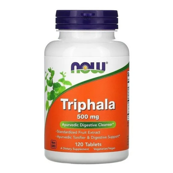 Indian Triphala 120 tazas de Bhibitaki Amalaki Haritaki Now Foods