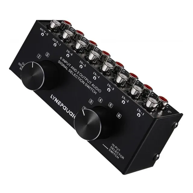 Audio Rca Switch Switch Switch Splitter, 6 Rca Rca Out,