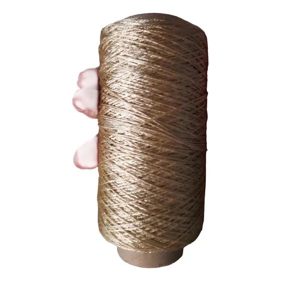 Hilo Para Tejer Dorado Y Plateado 100 Gr 