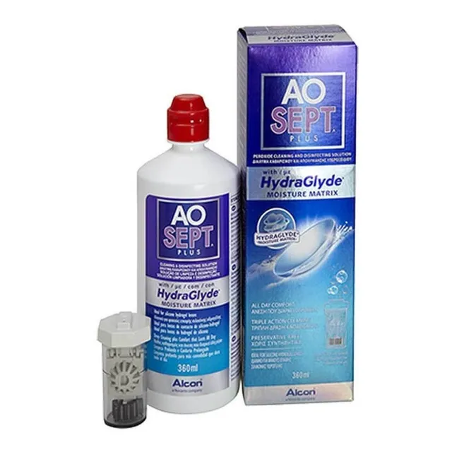 Aosept Plus Liquido De Limpieza Lentes De Contacto 360ml
