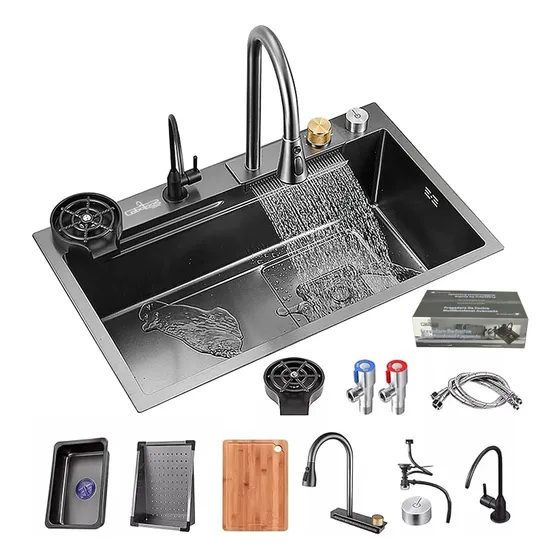 LABALAOS Fregadero De Cocina 80x45cm Acero Inoxidable Lavavajillas