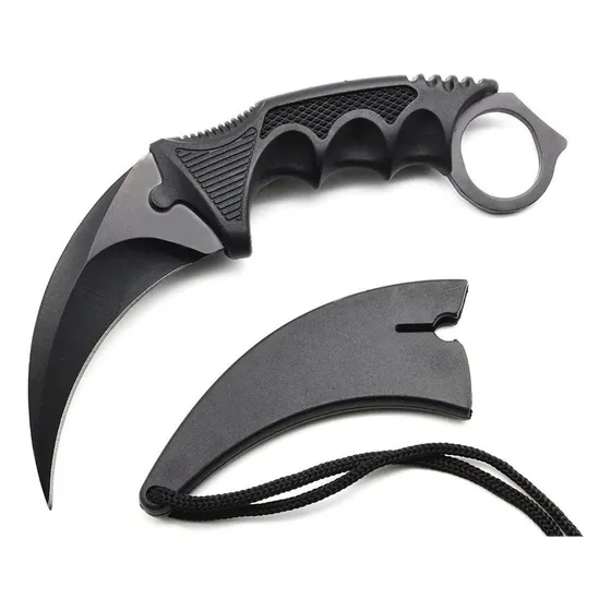 Cuchillo Karambit Tactico Cuchillos Tacticos Supervivencia Color Negro
