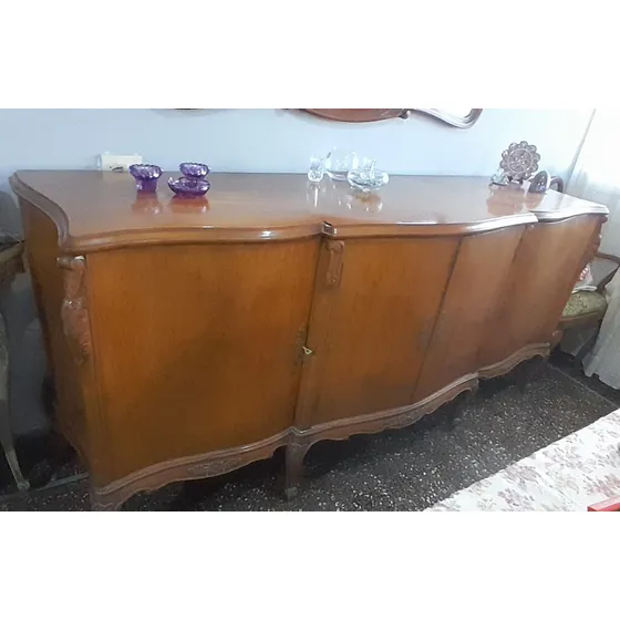 Bargueño Madera Estilo Francés Tallado A Mano Ideal Vintage