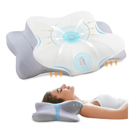 Almohada Cervical Para Aliviar El Dolor  Columna Vertebral