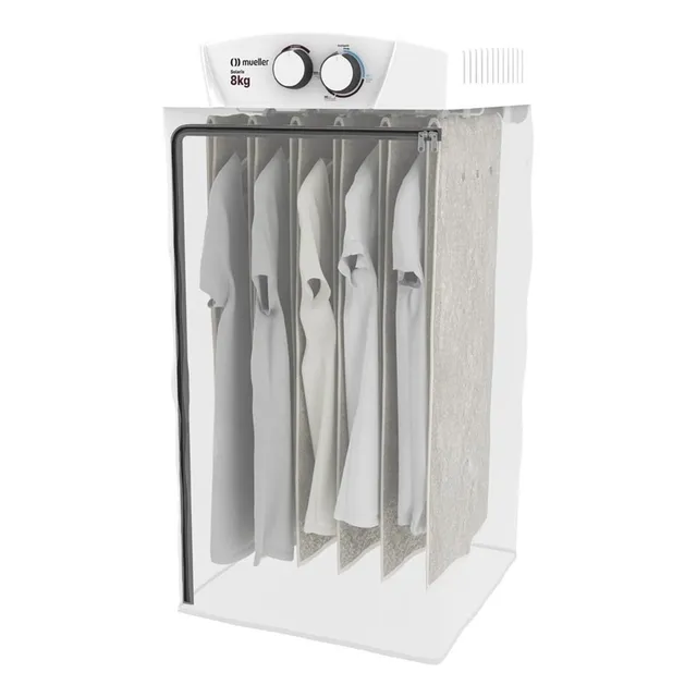 Secadora De Roupas Solaris De Parede 8kg Branca Mueller 110v