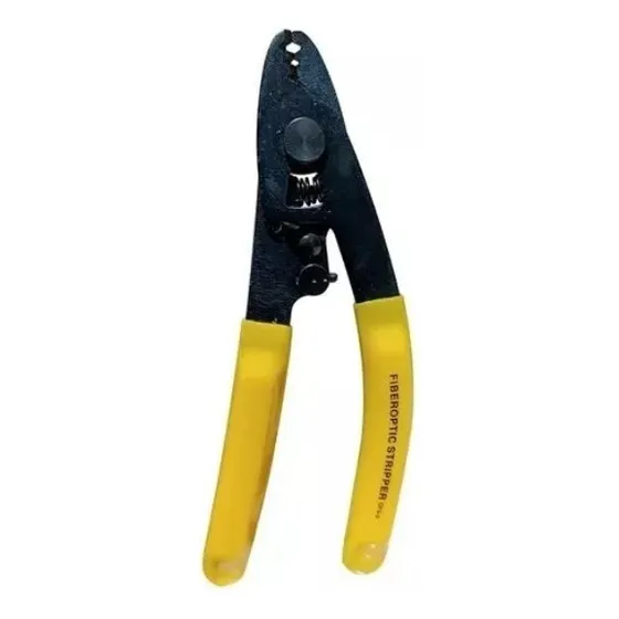 Pinza Pelador De Cable Fibra Óptica Drop Wireplus Amarillo