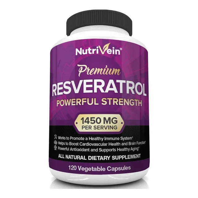 Vitaminas Trans Resveratrol En Capsulas 1450mg Antioxidante