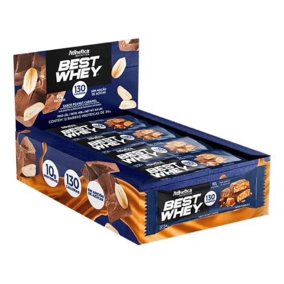 Mega Promoção - Best Whey Bar Todos Sabores C/ 12 Atlhetica