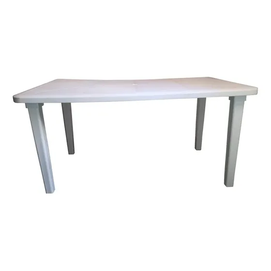 Mesa Plástica Rectangular 6 Puestos Simple Solution
