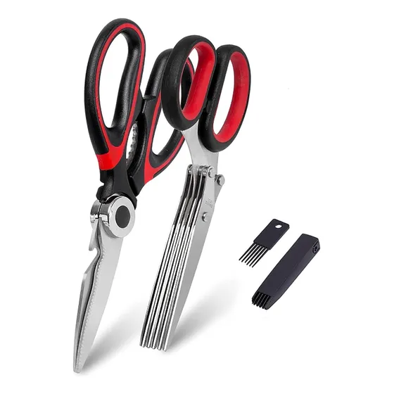 Tijeras De Cocina Multiusos De Acero Inoxidable, 2 Piezas