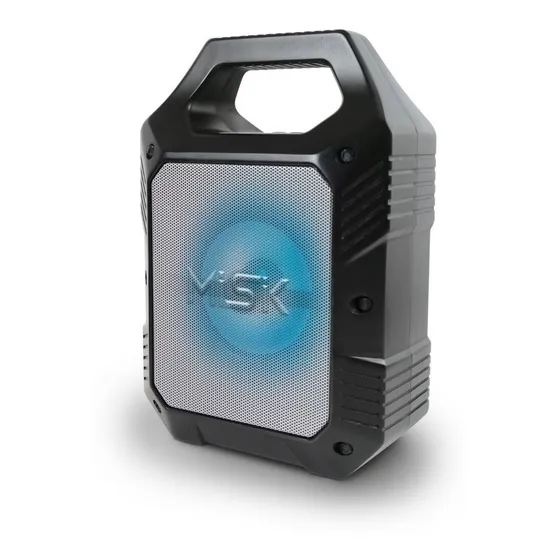 Misik - Bocina Bluetooth 4 Amplificador - Luces Led - Tws Color Negro