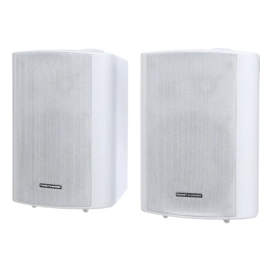 Parlante Exterior Resistente Al Agua Bluetooth Color Blanco