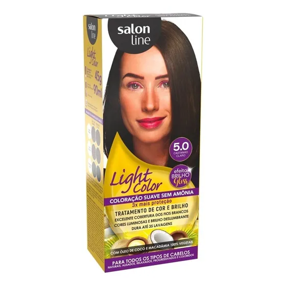 Coloração Light Color Efeito Gloss 5.0 - Salon Line