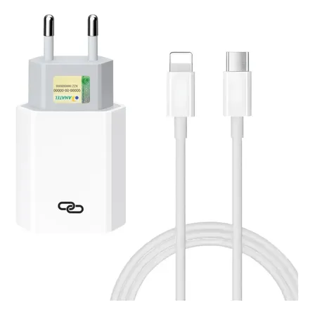 Carregador Turbo Compativel Com iPhone 8 X Xr 11 12 13 14 Pro Max Fonte Tipo C Apfer
