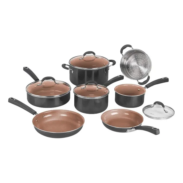 Cuisinart Bateria De Cocina Cerámica Nonstick 11 Pzs Ollas