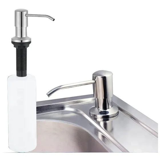 Dispensador De Jabón Líquido Acero Inoxidable Marca Bari