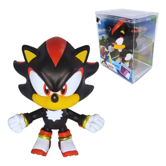 Mini Figura Shadow Sonic 12cm - Fandom Box Colecionável