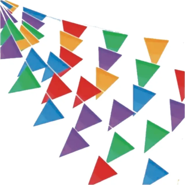 Banderines Decorativos Multicolores 5 Mts Impermeables
