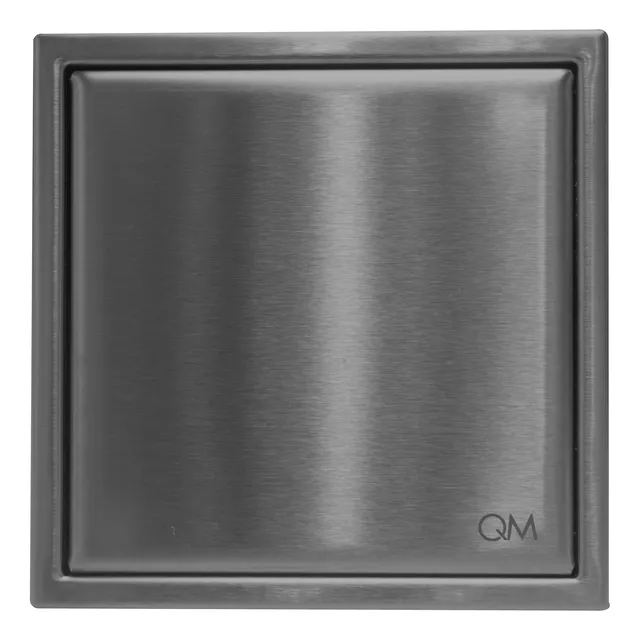 Rejilla Ciega Quality Metal Gun Metal Centro De Piso 10x10cm