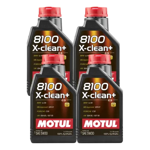 Kit 4 Litros Óleo Motor Carro Motul 8100 X-clean Gen2 5w-40