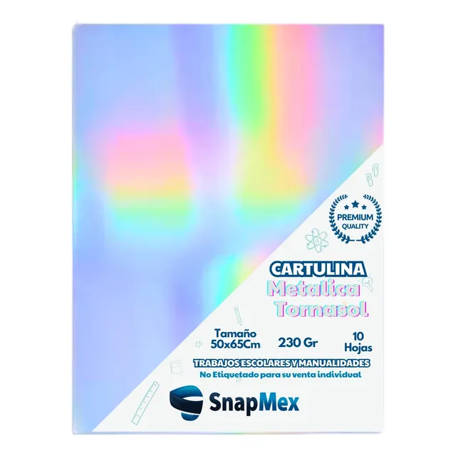 Cartulina Metalica Oro Premium 50x65cm 10pz Cartulina Dorada Tornasol