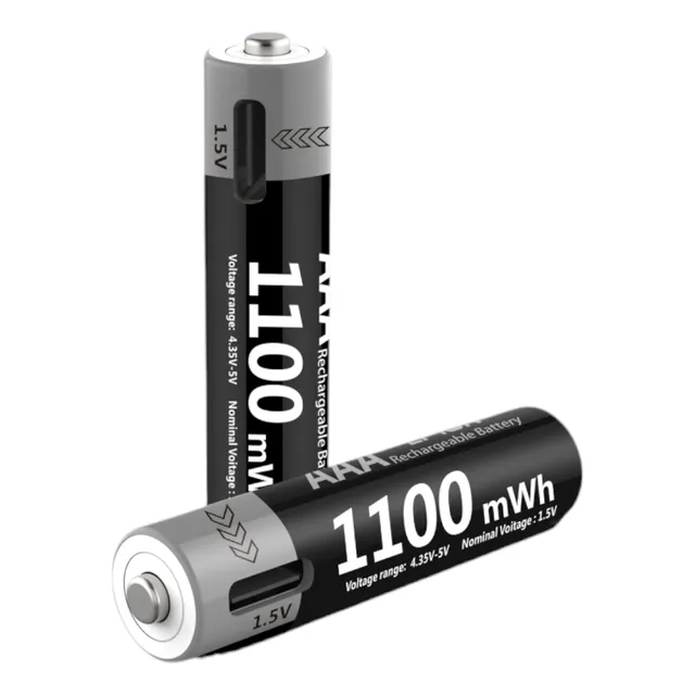 Pilas Aaa 1.5v 1100mwh Recargables Usb-c