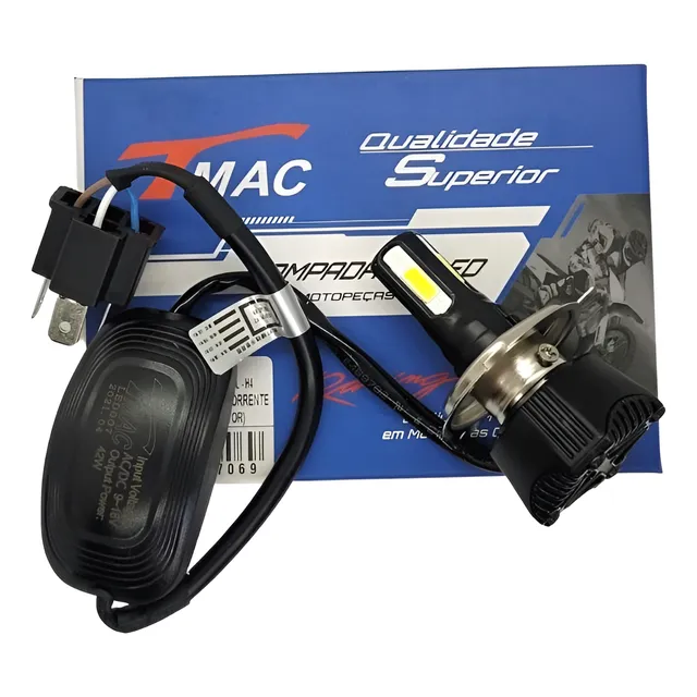 Lâmpada Farol Led Moto H4 Titan 150/160 Xenon 4.600 Lumens