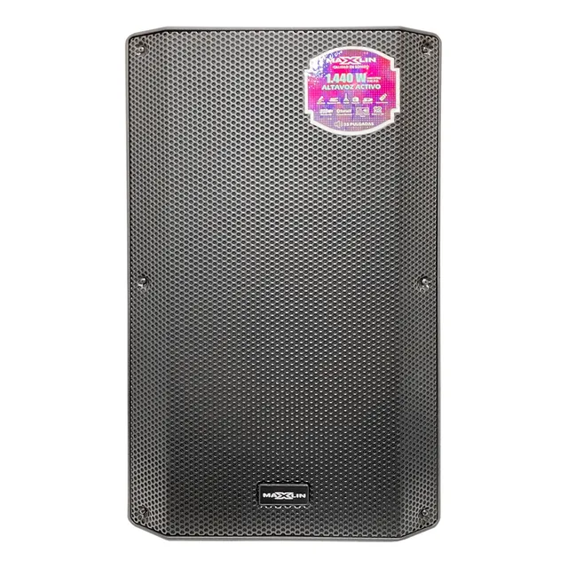Cabina Activa 15'' Maxlin, Usb, Fm, Bt, + Base + Micrófono