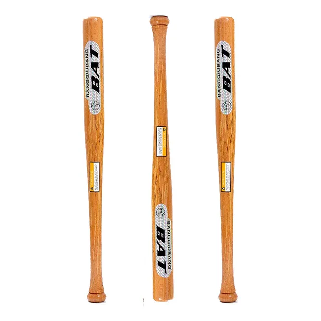 Bate Palo Baseball Madera Beisbol 63c Macizo Defensa Deporte