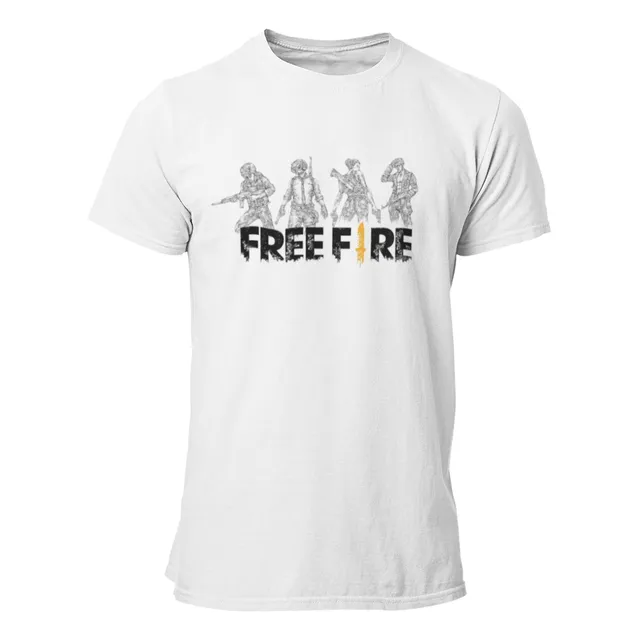 Camiseta Camisa Estampada Gamer Free Fire Jogo App 2