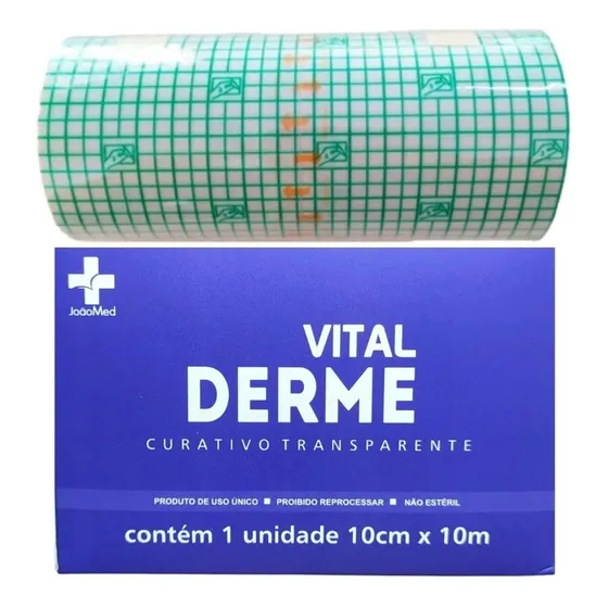 Curativo Filme Transparente Vitalderme Rolo 10cm X 10 Metros Nome do desenho 10cmx10m