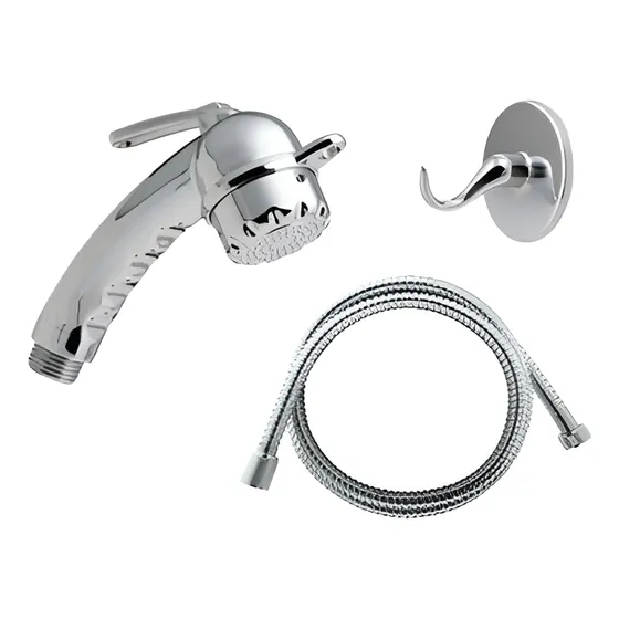 Ducha Telefono Wequp Manual Con Manguera 1.5 Mts Y Soporte