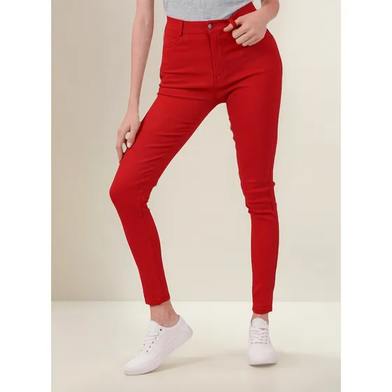 Pantalón Leggins Tipo Jeans Elástico De Mujer (colores)