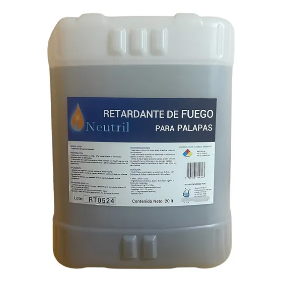 Retardante De Fuego Para Palapas, Neutril, 20 Lts