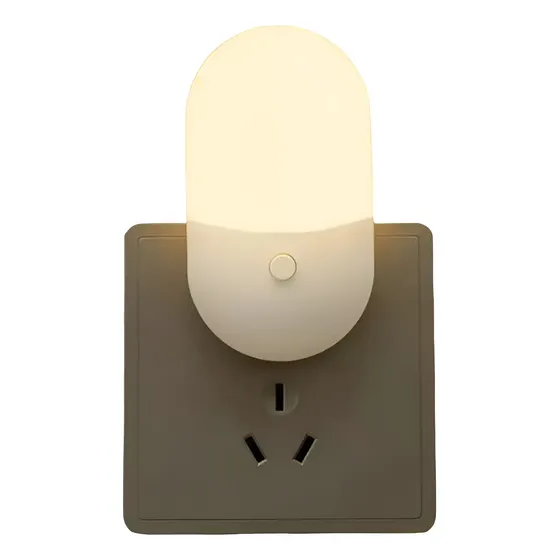 Mini Abajur Luminária Tomada Luz Noturna Led Bivolt