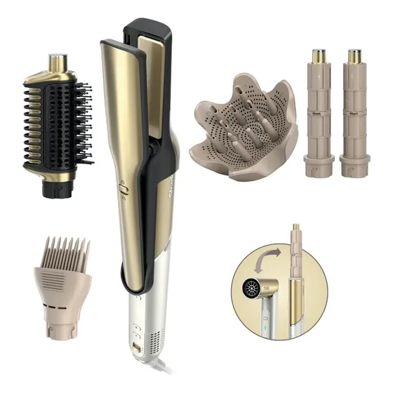 Secadora Y Estilizador 4 En 1 Glam Para Cabello Shark