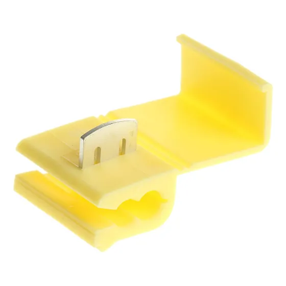 100 X Conector Derivação Emenda Cabos Fios Amarelo 2,5 A 6mm