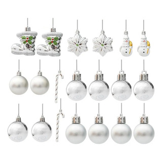 Hel Decoraciones Plateadas Para Árbol De Navidad, Juego De Hel Decoraciones Plateadas Para Árbol De Navidad, Juego De