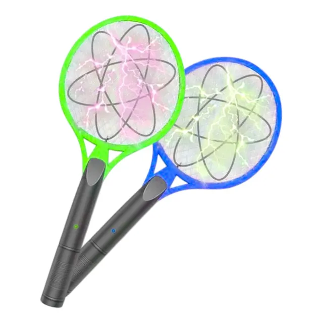 2 Pcs Raqueta Electrica Matamosquitos Recargable Mosquitos
