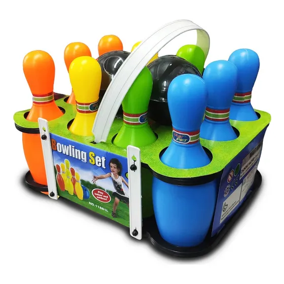 Juego De Bolos 12 Piezas Para Niños De Juguete
