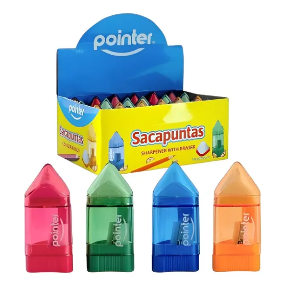 Sacapuntas Con Depósito Pointer Mayor Y Detal 