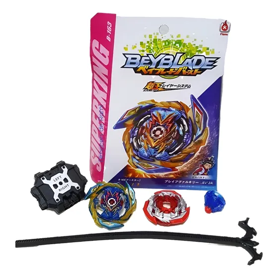 Beyblade Burst  B-163 Brave Valkyrie Trompo Valt Shu Aiga Azul 163