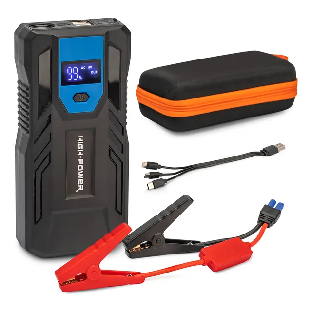 Arrancador Portátil Para Batería De Carro 12v Con Power Bank