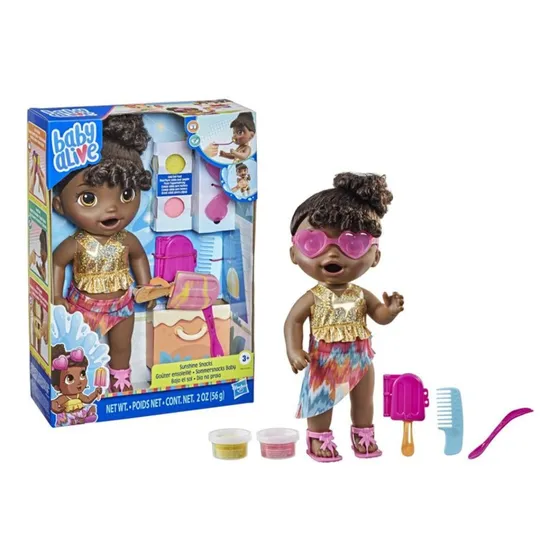 Muñeca Baby Alive Sunshine Snacks De Verano Come Y Hace Popo