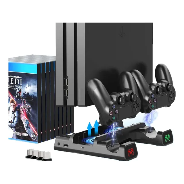Ventilador De Refrigeración Cargador Base Para Ps4 Slim