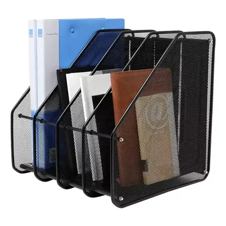 Organizador Revistero Libros Escritorio Metálico 4 Niveles